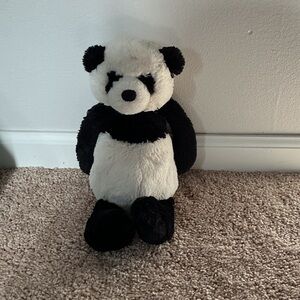 Plush Panda Bear Toy - Black and White
